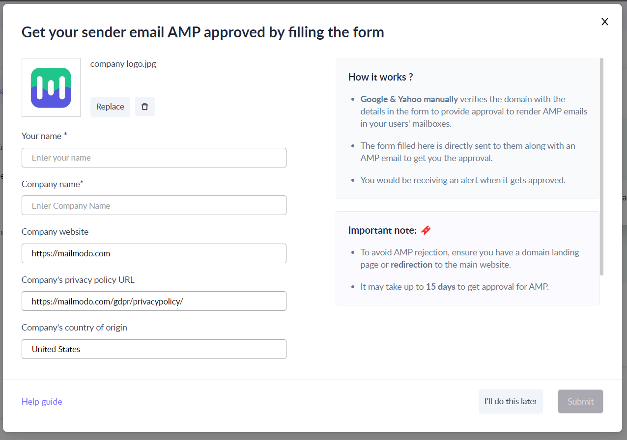 How to configure Mailmodo SMTP for your domain?