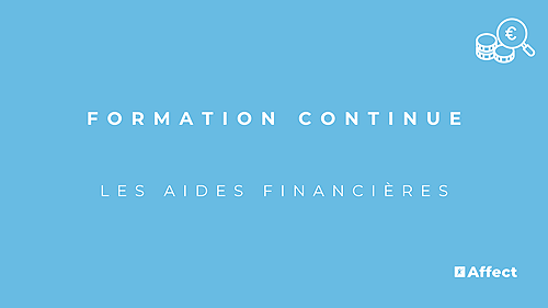 Représentation de la formation : LES AIDES FINANCIÈRES 