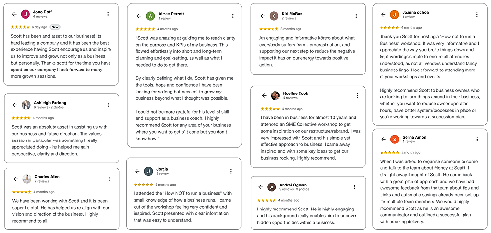 Google Reviews & Testimonials