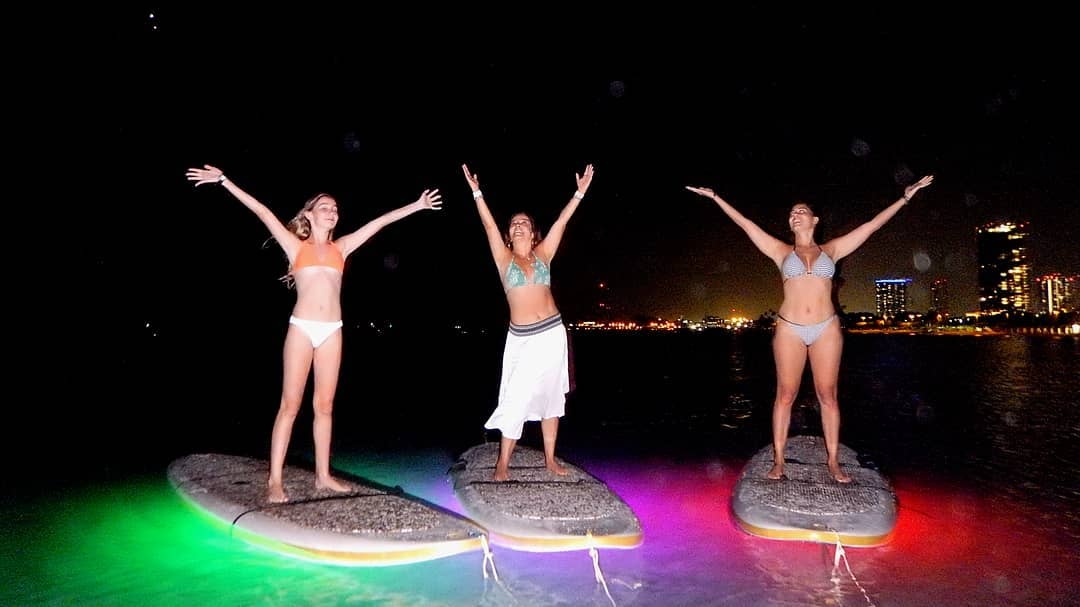 Light Up the Night Stand Up Paddle Board Yoga (Up to 8 People) image 7