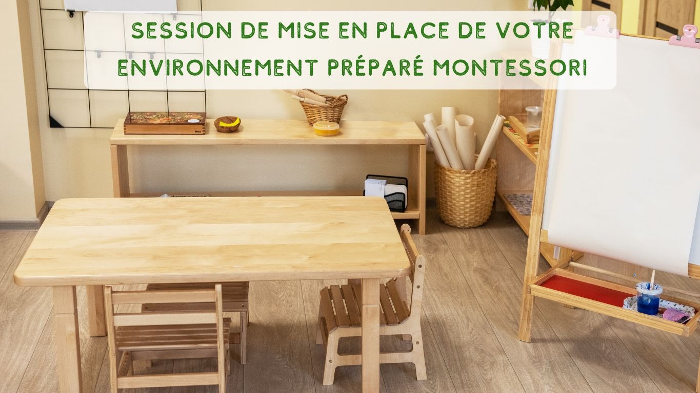 Représentation de la formation : Aménager sa micro crèche (ou MAM) avec la pédagogie Montessori