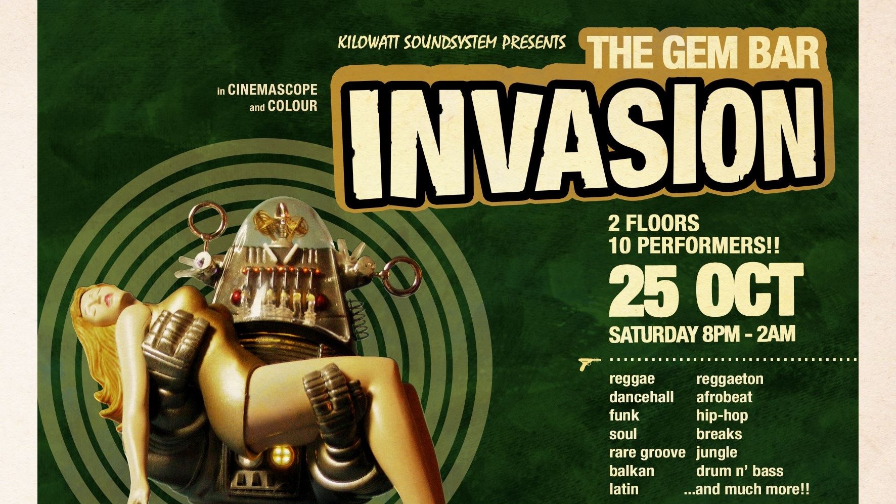 KiloWatt Soundsystem presents: The GEM Bar Invasion