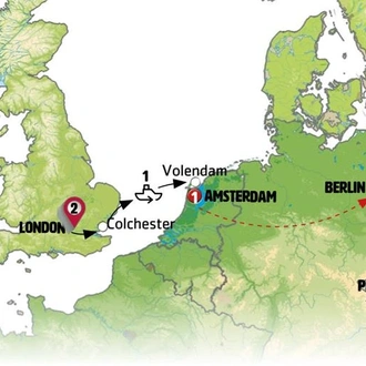 tourhub | Europamundo | Northern Route | Tour Map