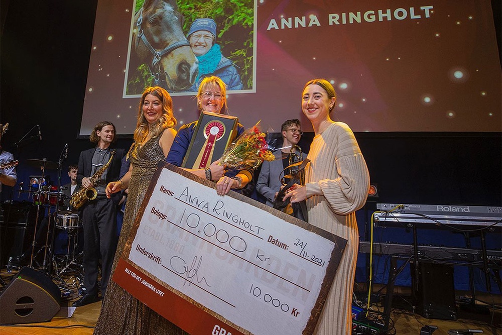 Prisutdelning för Årets ridlärare 2021, Anna Ringholt.