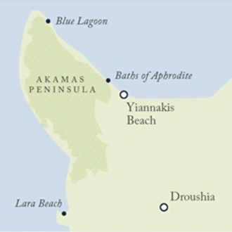 tourhub | Exodus | Walking the Akamas Peninsula | Tour Map