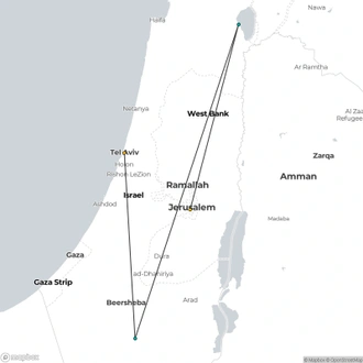 tourhub | Consolidated Tour Operators | Tierra Santa Español (Llegada Domingo) | Tour Map