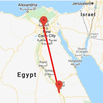 tourhub | Ancient Egypt Tours | 5 Days Cairo & Luxor (3 destinations) | Tour Map