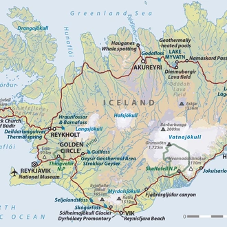 tourhub | Wild Frontiers | Iceland Encompassed | Tour Map