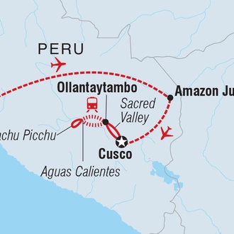 tourhub | Intrepid Travel | Peru Family Holiday | Tour Map