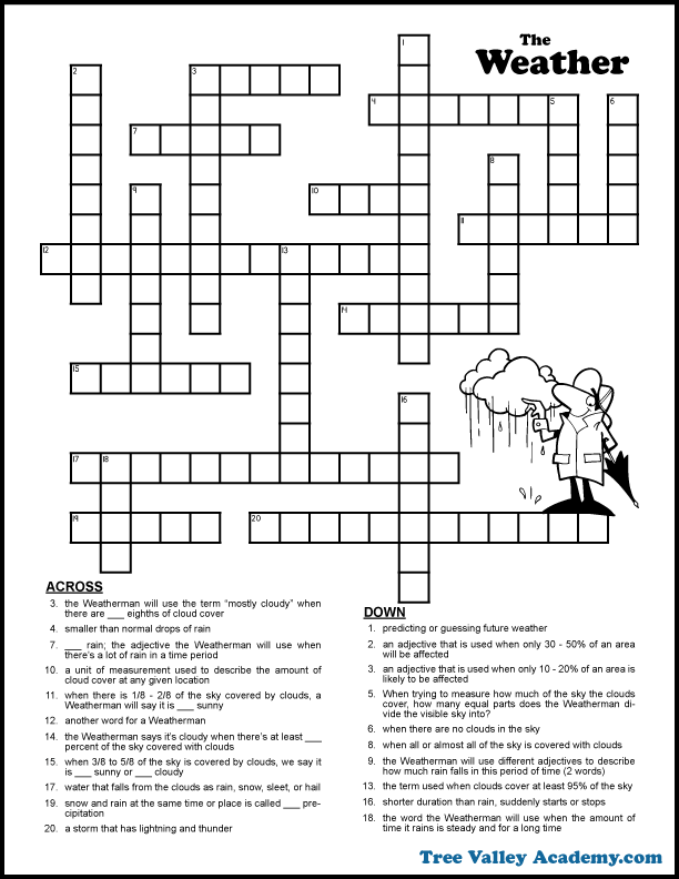 21 Fun Crossword Puzzles For Middle School Students Teaching Expertise