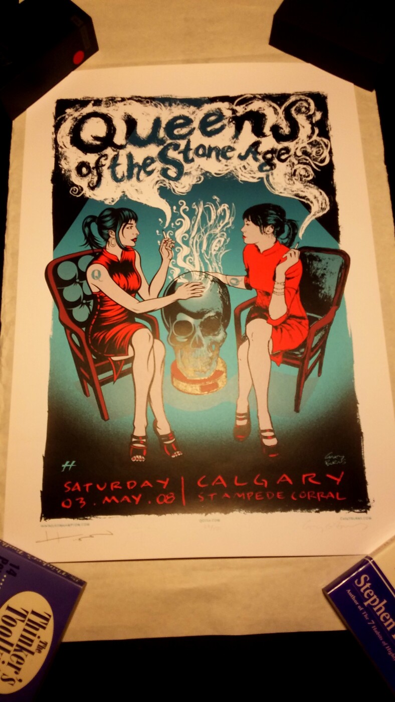 AP Queens of the Stone Age Poster by Justin Hampton