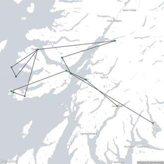 tourhub | Brightwater Holidays | Scotland: Mull, Staffa and Iona 587 | Tour Map