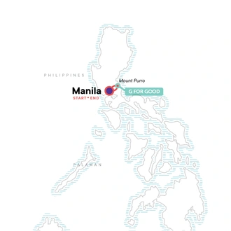 tourhub | G Adventures | Manila: Jungle Treks, Delicious Bites & City Sights | Tour Map