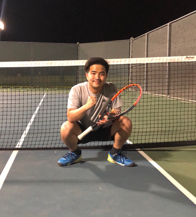 Raphael Y. teaches tennis lessons in Cerritos, CA