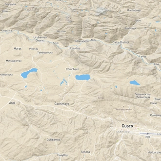 tourhub | Unu Raymi Tour Operator & Lodges | TREK & CLIMB: GLACIER VELO DE LA NOVIA (5,269M) – 4 Days | Tour Map