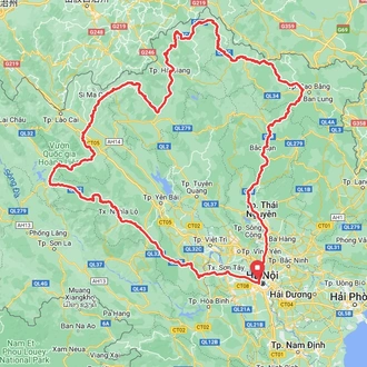 tourhub | Miracle Asia Travel | Self Driving In Northern Vietnam 8 Days | Tour Map