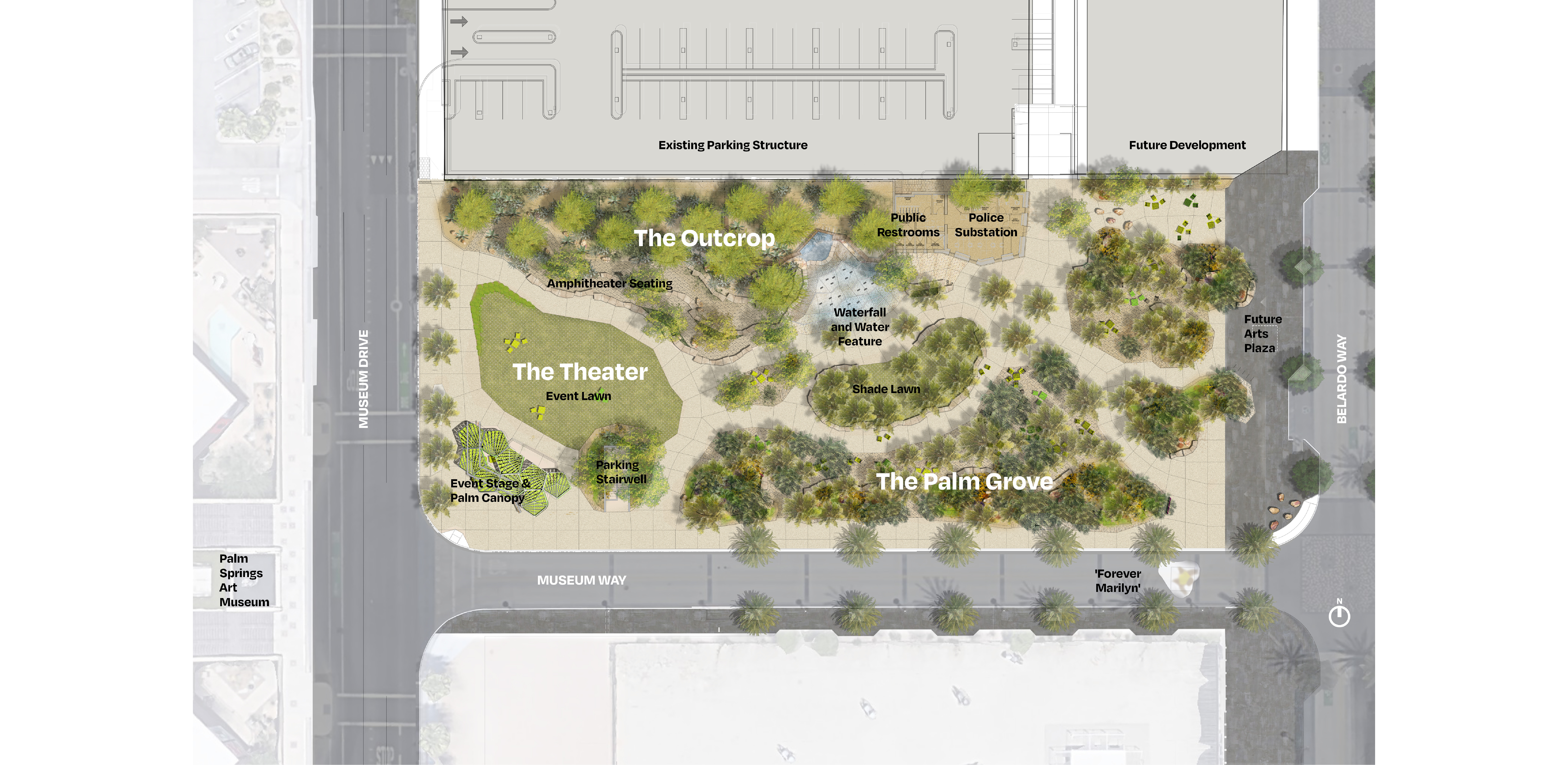 Palm Springs Downtown Park Site Plan