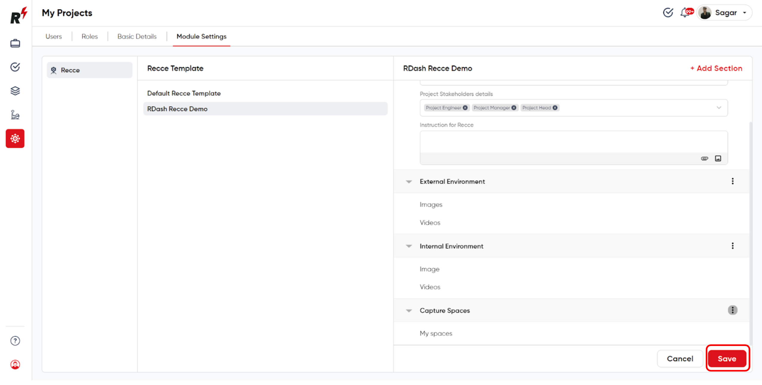 How to create a Recce Template