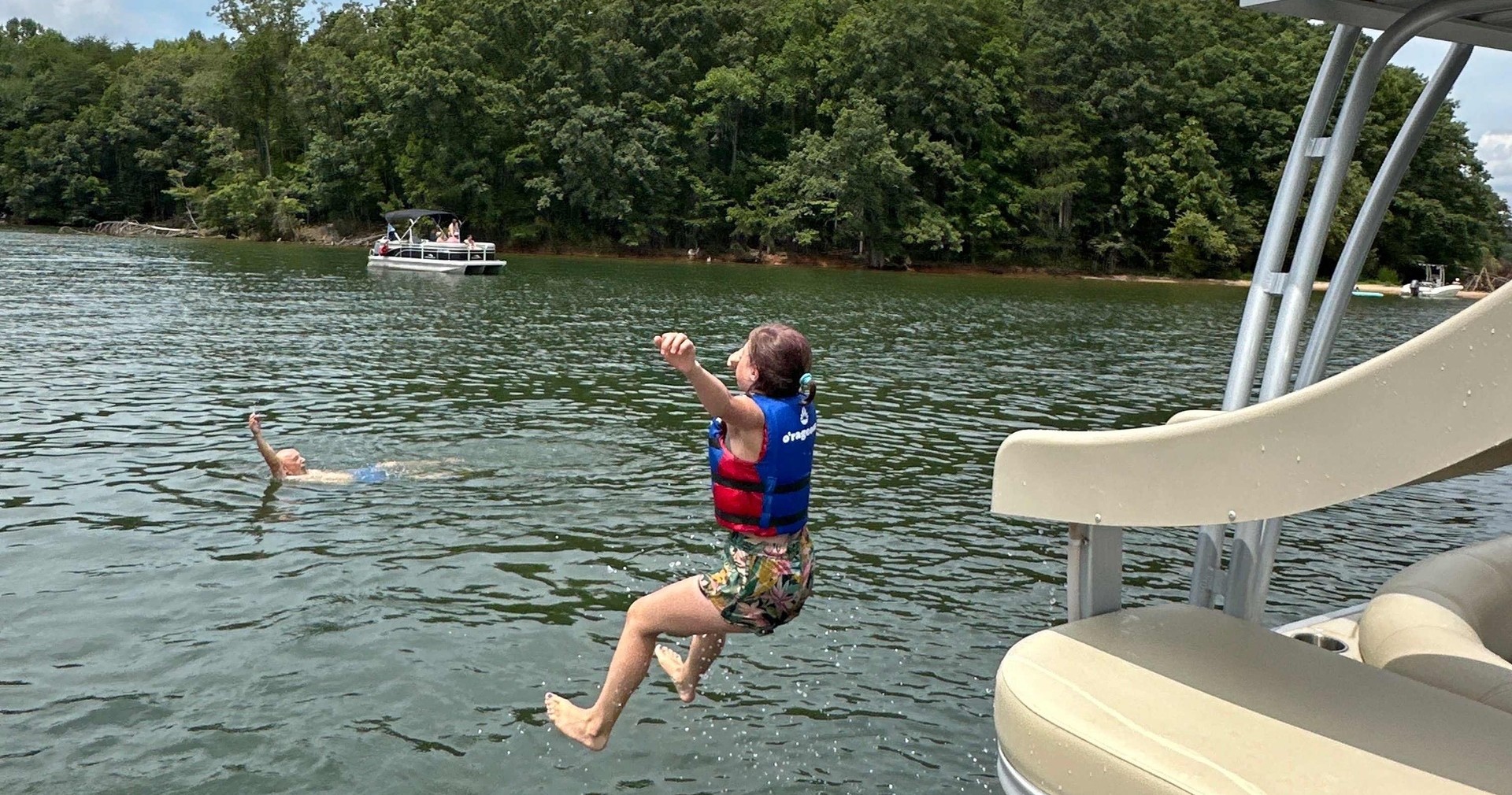 15 Passenger Double Decker Pontoon with Slide image 7