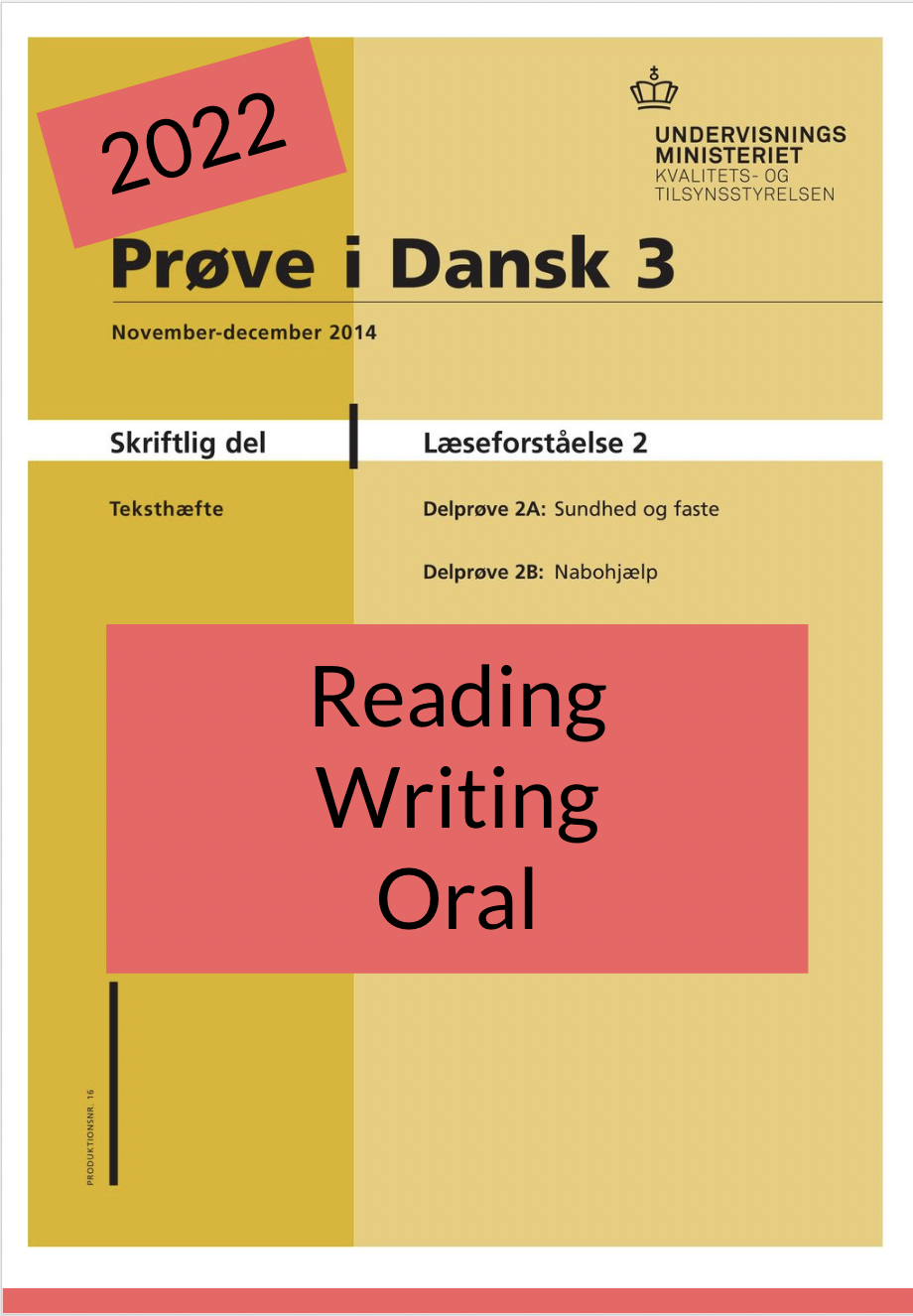 Prøve I Dansk 3 (ALL) | Learning With Ervin