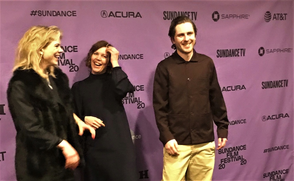 Ane Dahl Torp, Amanda Kernell and Sverrir Gudnason at the world premiere of Charter at Sundance Film Festival, January 2020. Photo by Jan Göransson