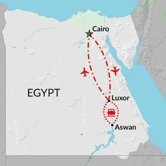 tourhub | Encounters Travel | Classic Egypt | Tour Map