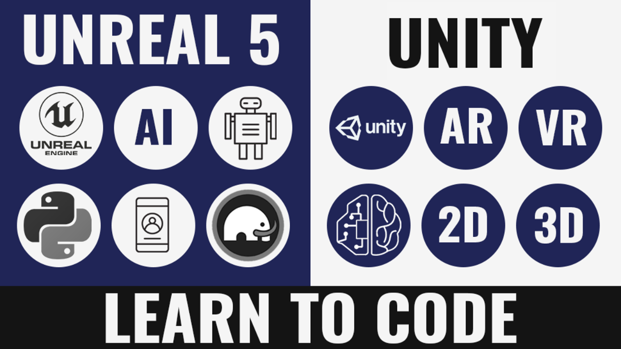 Python Game Development Masterclass » Unity / Unreal Engine content for game  development
