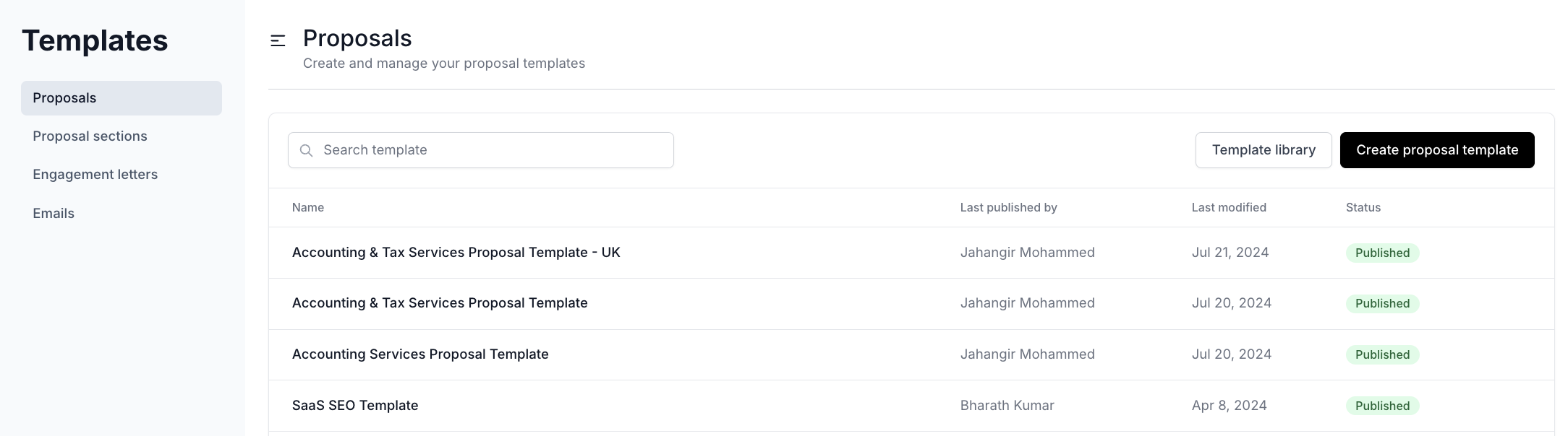 How to use Proposal templates?