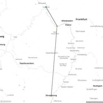 tourhub | CroisiEurope Cruises | The Rhine in flames (port-to-port cruise) | Tour Map