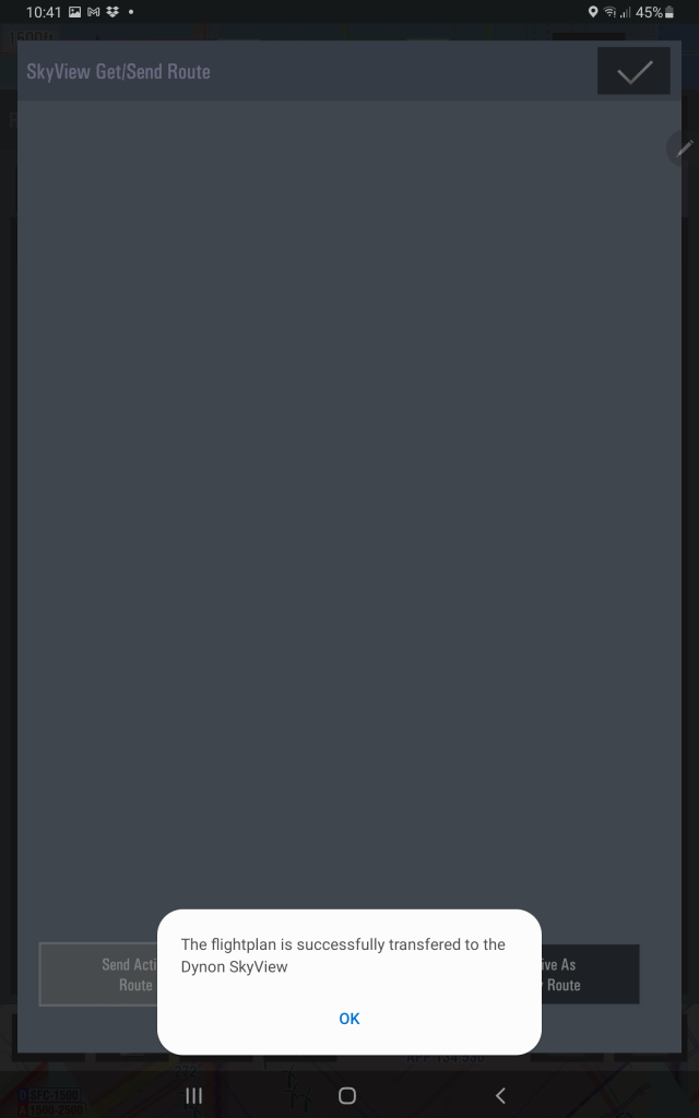 SkyView - Send Route via Wi-Fi from EasyVFR to SkyView