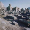 Serah Bat Asher Cemetery, Graves with Mountains in Background (Pir Bakran, Iran, 2007)