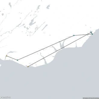 tourhub | Marina Travel | 2 Days - South Coast & Jökulsárlón Glacier Lagoon | Tour Map