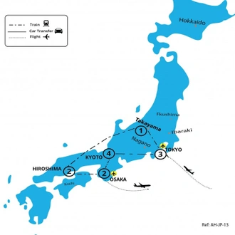 tourhub | Tweet World Travel | Japan Family Tour: Explore The Best Of Japan | Tour Map