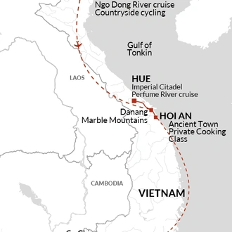 tourhub | Explore! | Upgraded - Discover Vietnam | Tour Map