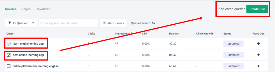  How To Create Content Using Frase.io By Selecting Queries 