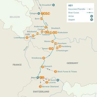 tourhub | Riviera Travel | Grand Cruise of the Moselle, Rhine, Luxembourg & Switzerland - MS Oscar Wilde 