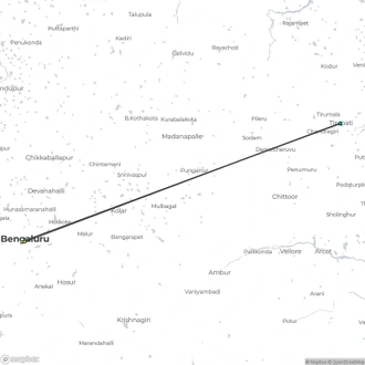 tourhub | Agora Voyages | Divine Duo: Tirupati & Sri Kalahasti Expedition | Tour Map