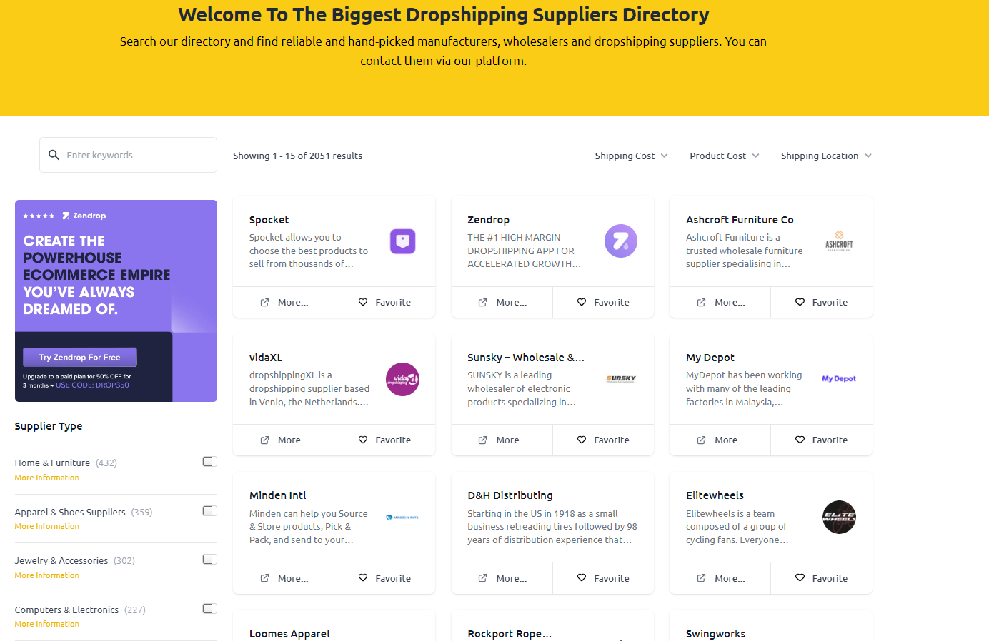 dropshipping.com supplier base