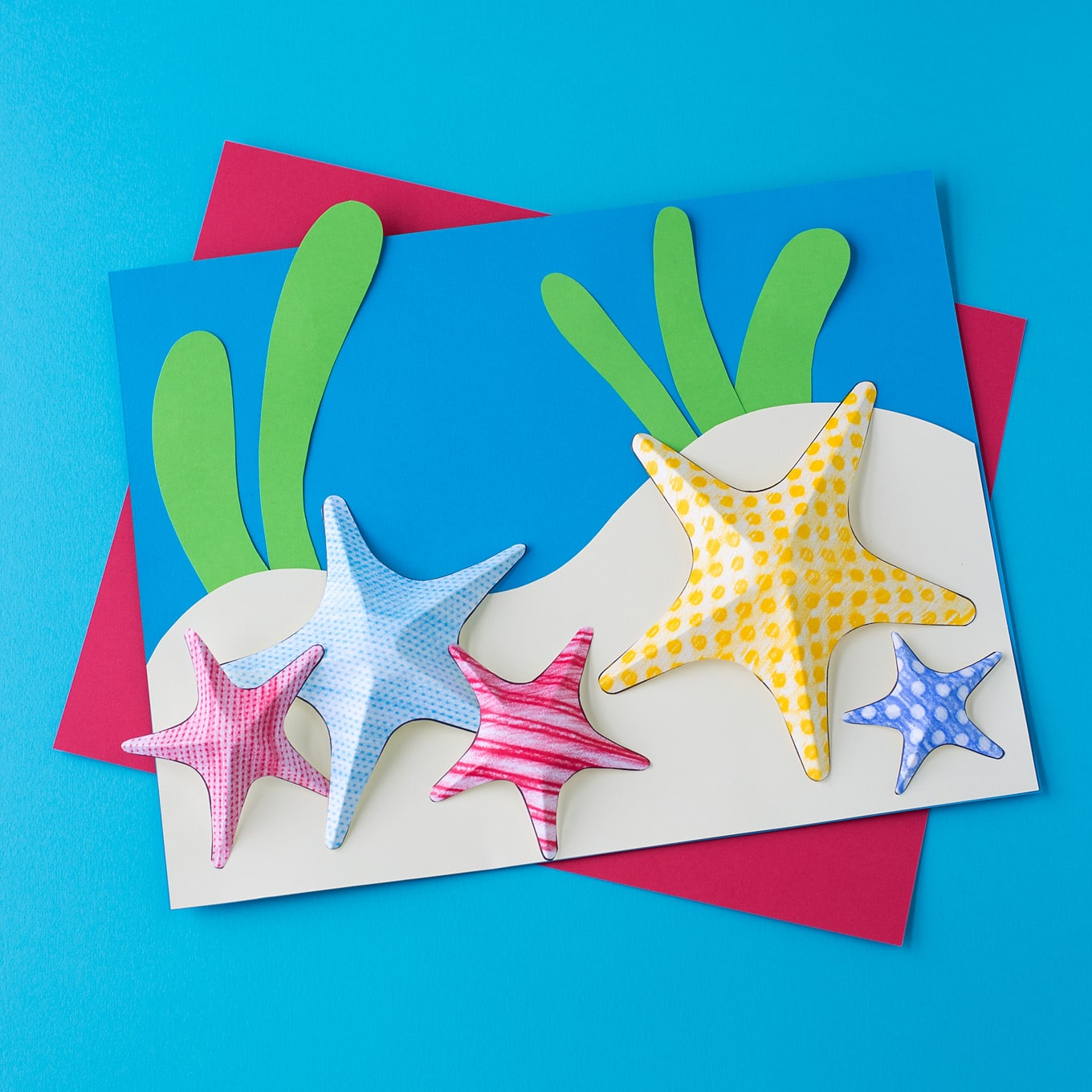 Easy Starfish Craft for Kids with Free Printable Template - Buggy