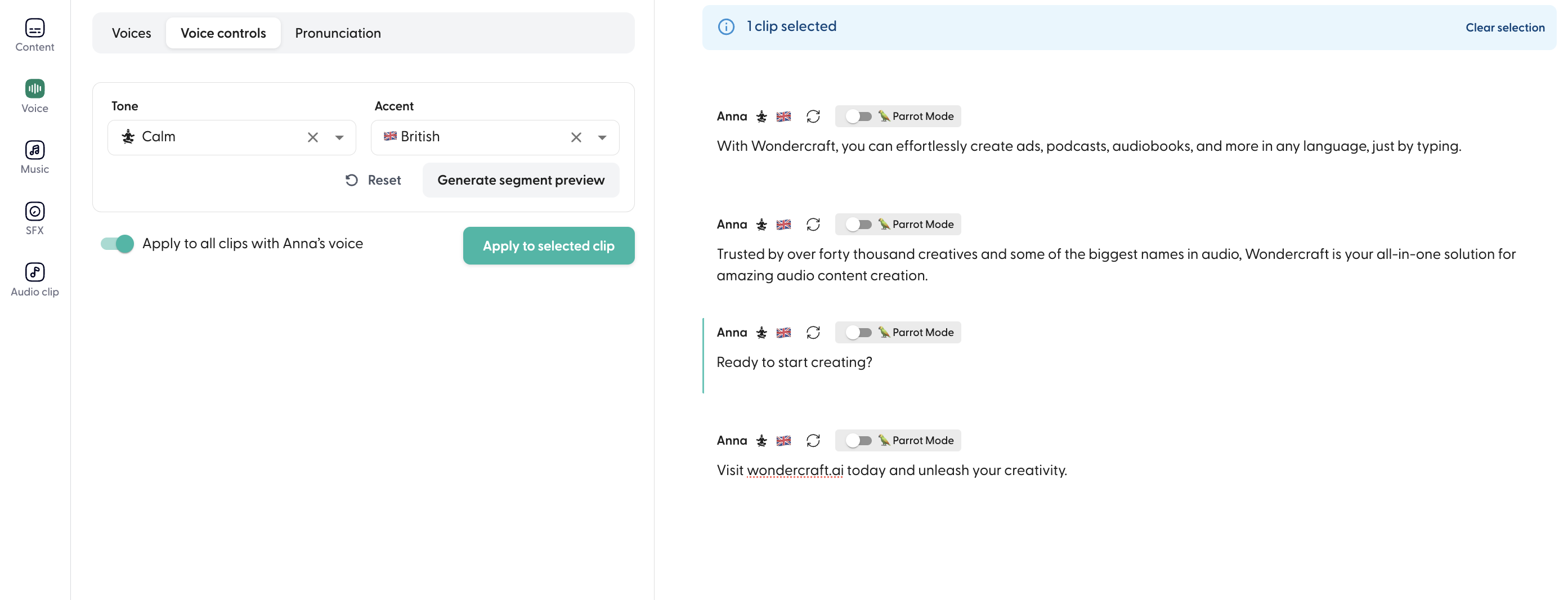 Configure voice controls