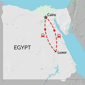 tourhub | Encounters Travel | Pharaonic Encounters tour | Tour Map