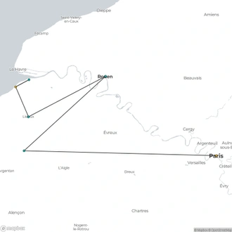 tourhub | Travel Editions | Normandy Culinary Experience Tour | Tour Map