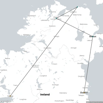 tourhub | Expat Explore Travel | Irish Explorer | Tour Map