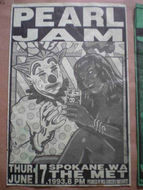 Pearl Jam Spokane 1993 Frank Kozik Poster Edition Collectionzz