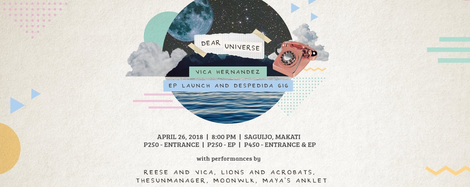 Dear Universe: Vica Hernandez's EP Launch and Despedida Gig