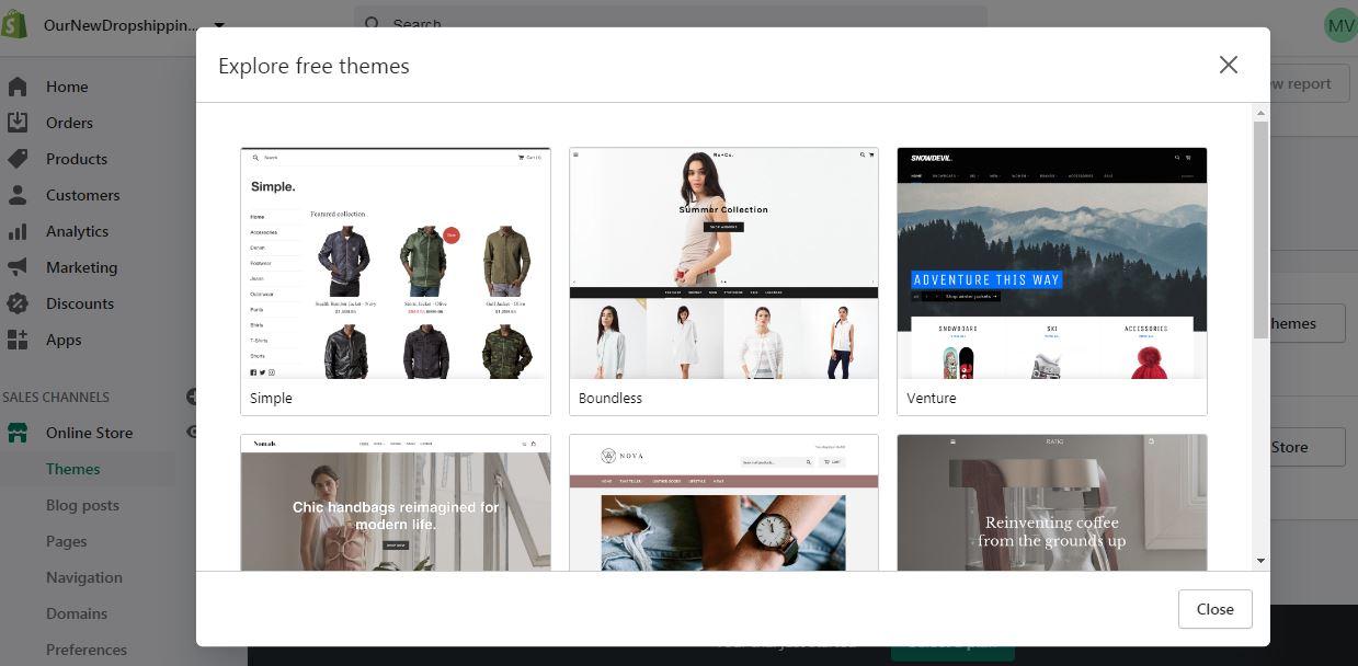 shopify themes