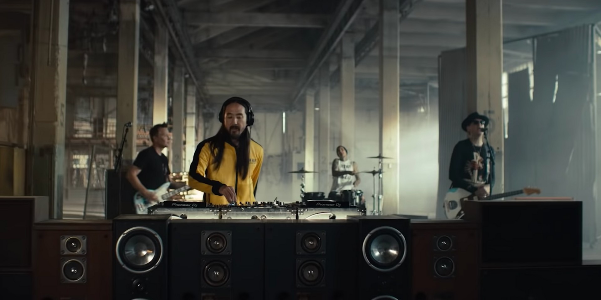 Destruction is central in Steve Aoki and Blink-182's new music video for 'Why Are We So Broken' – watch