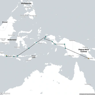 tourhub | Heritage Expeditions | Indonesian Explorer | Tour Map