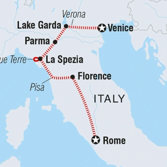 tourhub | Intrepid Travel | Essential Italy | Tour Map