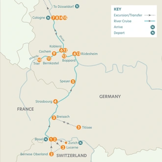 tourhub | Riviera Travel | Rhine, Moselle & Switzerland river cruise 